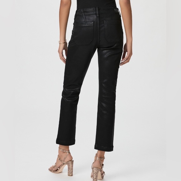 Paige Mayslie Straight Ankle Black Fog Luxe Coating - Picture 2 of 8